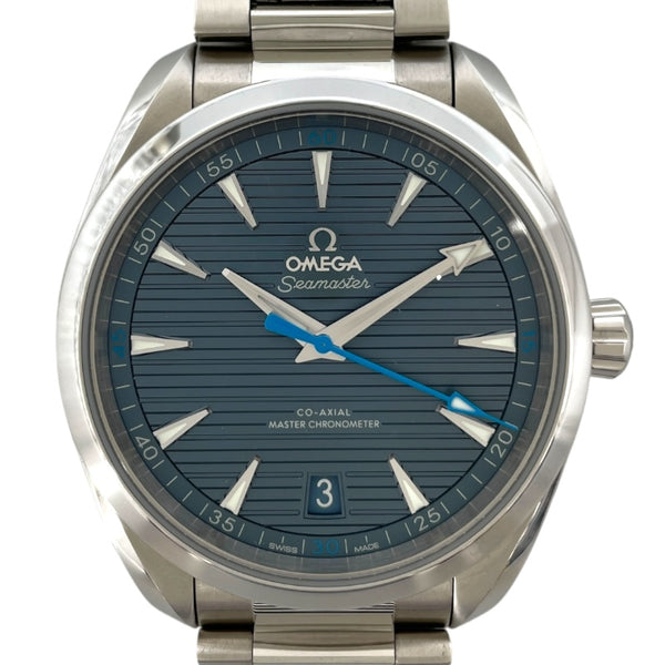 オメガ OMEGA シーマスターアクアテラ150mコーアクシャルマスタークロノメーター 220.10.41.21.03.002 ブルー SS メンズ 腕時計