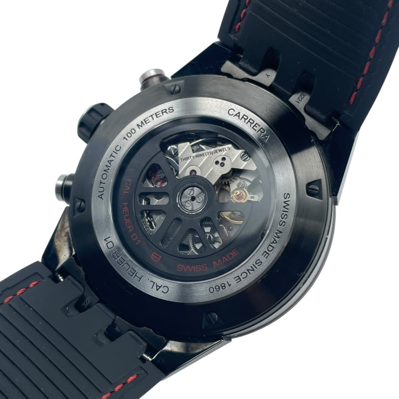タグ・ホイヤー TAG HEUER カレラキャリバーホイヤー01クロノグラフ CAR2A1H.FT6101 ブラック SS メンズ 腕時計