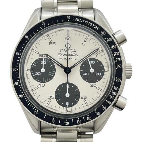 オメガ OMEGA スピードマスター オートマティック 丸井限定 3510.21 ホワイト SS 自動巻き レディース 腕時計