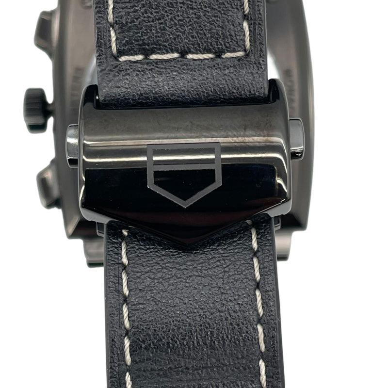 タグ・ホイヤー TAG HEUER モナコ キャリバーホイヤー02 クロノグラフ ナイトドライバー CBL2181.FC6515 グレー チタン 自動巻き メンズ 腕時計