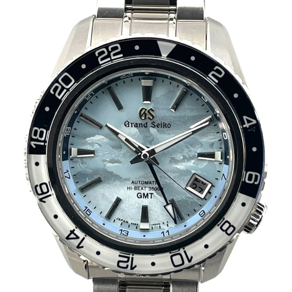 グランドセイコー Grand Seiko スポーツコレクション メカニカル ハイビート36000 GMT SBGJ275 スカイブルー SS メンズ 腕時計