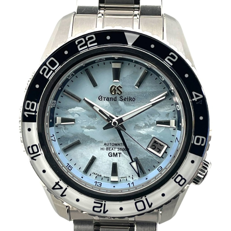 グランドセイコー Grand Seiko スポーツコレクション メカニカル ハイビート36000 GMT SBGJ275 スカイブルー SS メンズ 腕時計