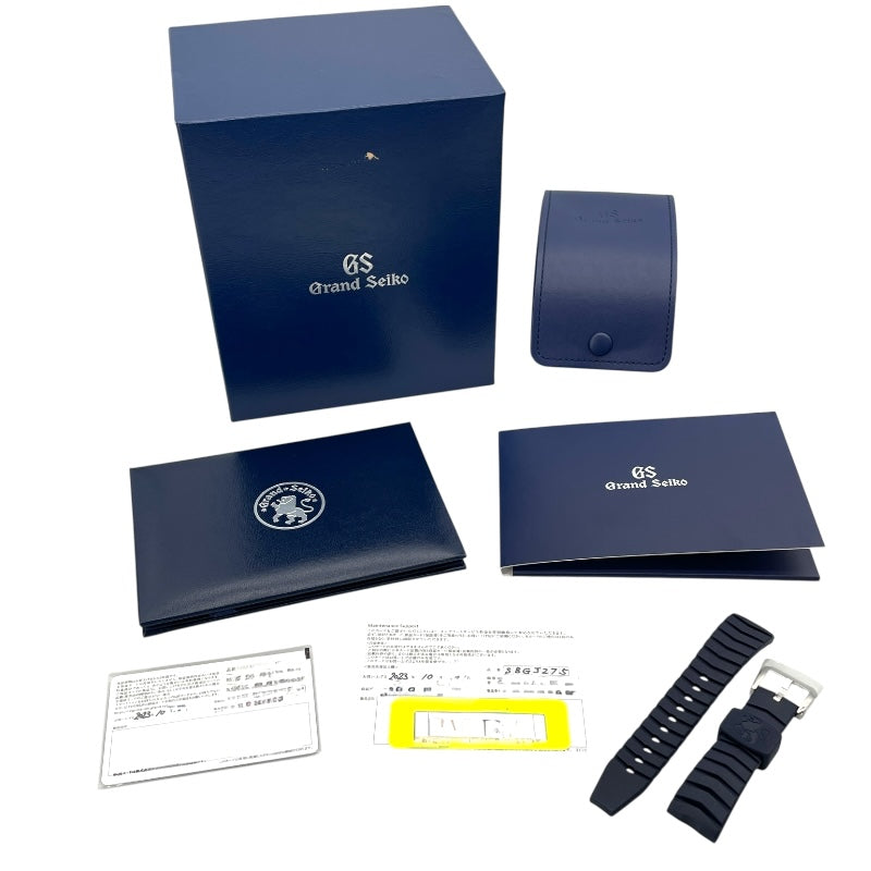 グランドセイコー Grand Seiko スポーツコレクション メカニカル ハイビート36000 GMT SBGJ275 スカイブルー SS メンズ 腕時計