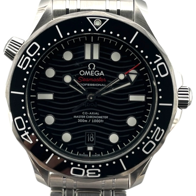 オメガ OMEGA シーマスターダイバー300Mコーアクシャル マスター クロノメーター 210.30.42.20.01.001 ブラック SS メンズ 腕時計
