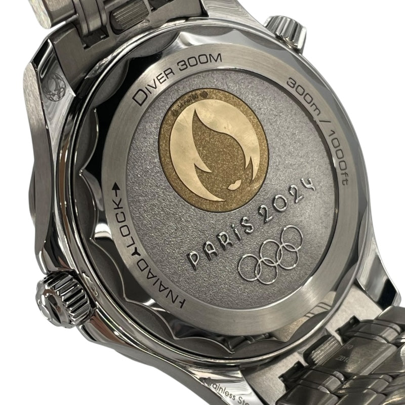 オメガ OMEGA シーマスター ダイバー 300M 2024パリオリンピック限定モデル 522.21.42.20.04.001 ホワイト SS 自動巻き メンズ 腕時計