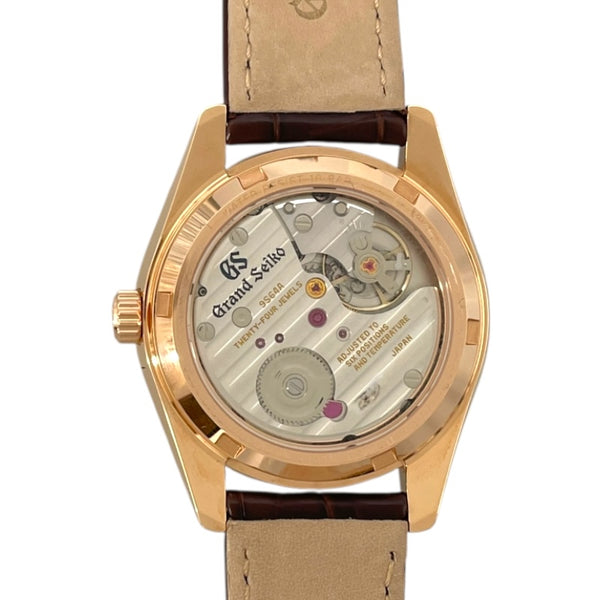 グランドセイコー Grand Seiko ヘリテージコレクション SBGW306 シルバー K18PG×革ベルト 自動巻き メンズ 腕時計