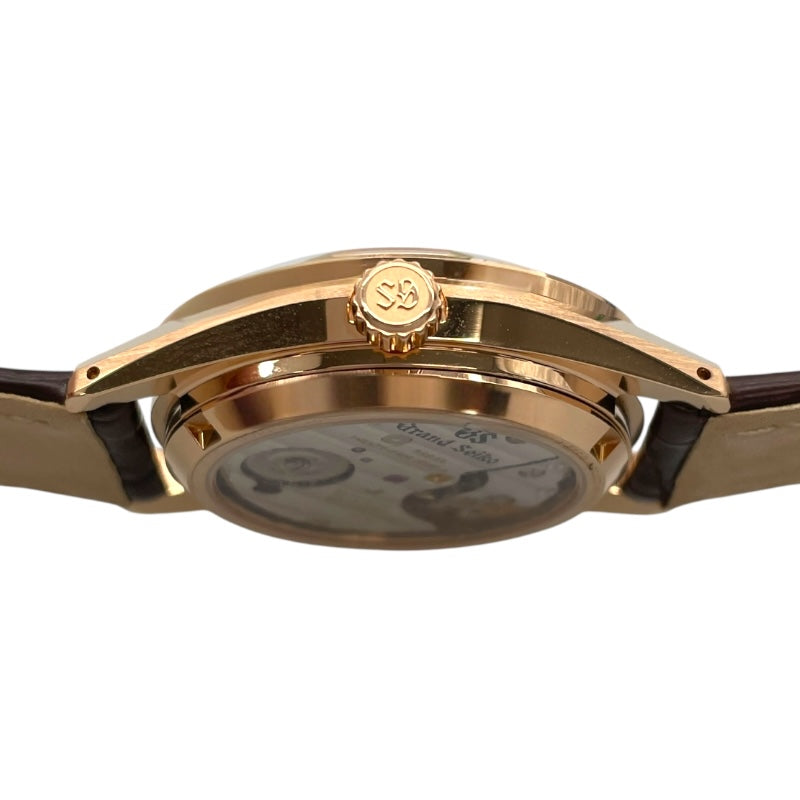 グランドセイコー Grand Seiko ヘリテージコレクション SBGW306 シルバー K18PG×革ベルト 自動巻き メンズ 腕時計