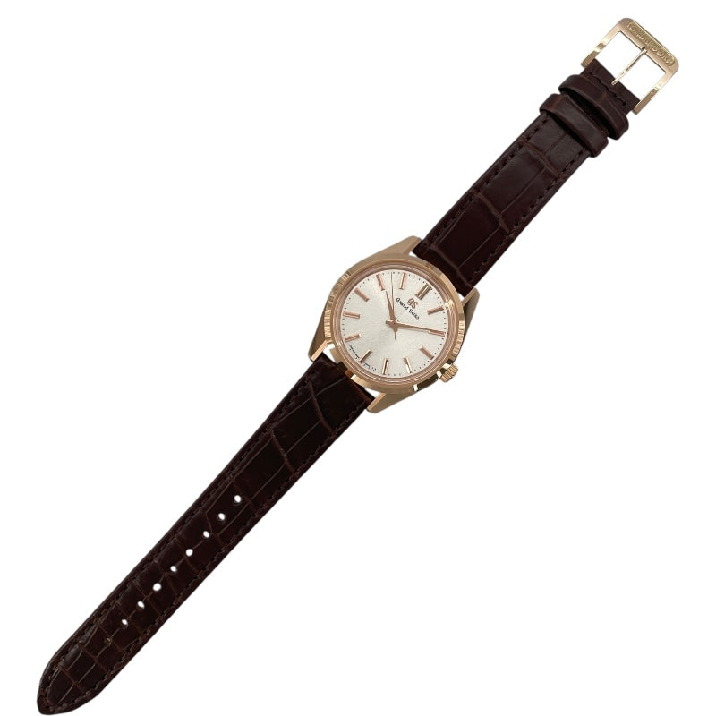 グランドセイコー Grand Seiko ヘリテージコレクション SBGW306 シルバー K18PG×革ベルト 自動巻き メンズ 腕時計