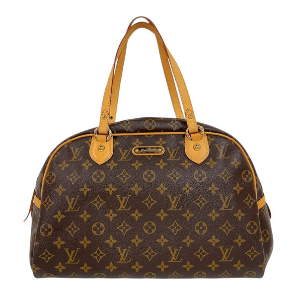 ルイ・ヴィトン LOUIS VUITTON モントルグイユGM M95566 ブラウン　ゴールド金具 モノグラム ユニセックス トートバッグ