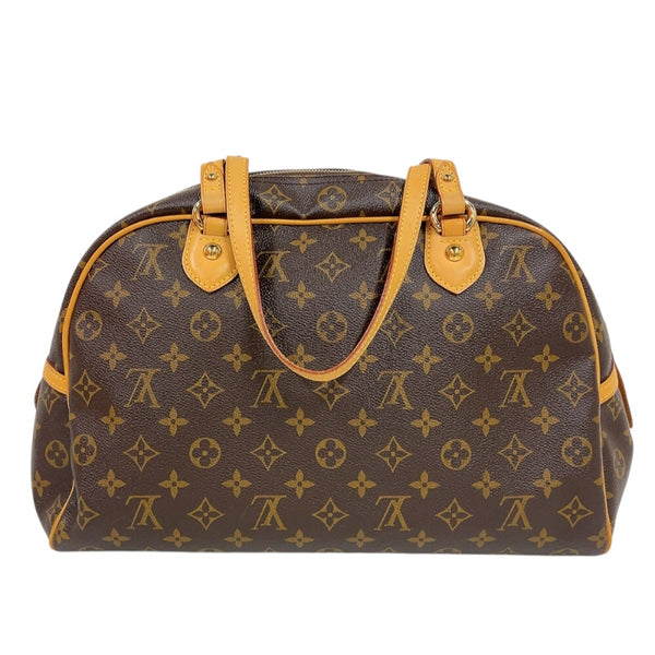 ルイ・ヴィトン LOUIS VUITTON モントルグイユGM M95566 ブラウン　ゴールド金具 モノグラム ユニセックス トートバッグ
