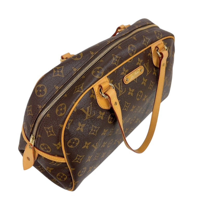 ルイ・ヴィトン LOUIS VUITTON モントルグイユGM M95566 ブラウン　ゴールド金具 モノグラム ユニセックス トートバッグ