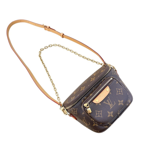 ルイ・ヴィトン LOUIS VUITTON ミニ・バムバッグ M82335 ブラウン モノグラム レディース ショルダーバッグ