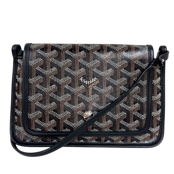 ゴヤール GOYARD プリュメ ポーチウォレット ブラック　シルバー金具 ゴヤールディンキャンバス レディース ショルダーバッグ