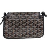 ゴヤール GOYARD プリュメ ポーチウォレット ブラック　シルバー金具 ゴヤールディンキャンバス レディース ショルダーバッグ