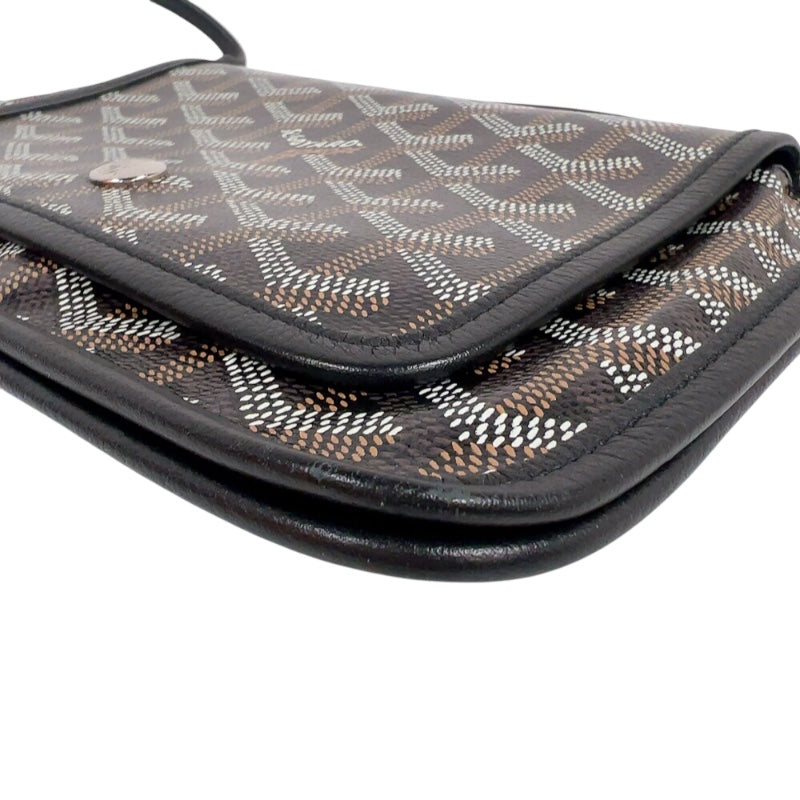 ゴヤール GOYARD プリュメ ポーチウォレット ブラック シルバー金具