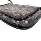 ゴヤール GOYARD プリュメ ポーチウォレット ブラック　シルバー金具 ゴヤールディンキャンバス レディース ショルダーバッグ