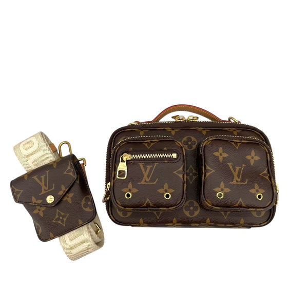 ルイ・ヴィトン LOUIS VUITTON ユーティリティ・クロス M80446 ブラウン モノグラム レディース ショルダーバッグ