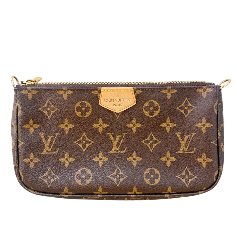 ルイ・ヴィトン LOUIS VUITTON ミュルティ・ポシェット・アクセソワール M44840 ブラウン　ピンク モノグラム レディース ショルダーバッグ