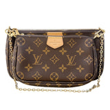 ルイ・ヴィトン LOUIS VUITTON ミュルティ・ポシェット・アクセソワール M44840 ブラウン　ピンク モノグラム レディース ショルダーバッグ