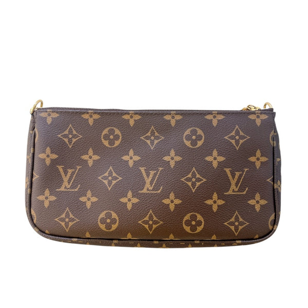 ルイ・ヴィトン LOUIS VUITTON ミュルティ・ポシェット・アクセソワール M44840 ブラウン　ピンク モノグラム レディース ショルダーバッグ