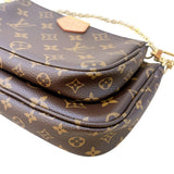 ルイ・ヴィトン LOUIS VUITTON ミュルティ・ポシェット・アクセソワール M44840 ブラウン　ピンク モノグラム レディース ショルダーバッグ