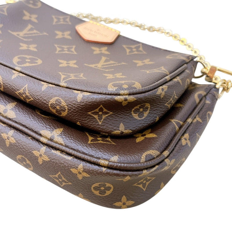 ルイ・ヴィトン LOUIS VUITTON ミュルティ・ポシェット・アクセソワール M44840 ブラウン　ピンク モノグラム レディース ショルダーバッグ