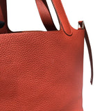 エルメス HERMES ピコタンロックPM Y刻 ブリック　シルバー金具 トリヨン レディース ハンドバッグ