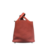 エルメス HERMES ピコタンロックPM Y刻 ブリック　シルバー金具 トリヨン レディース ハンドバッグ