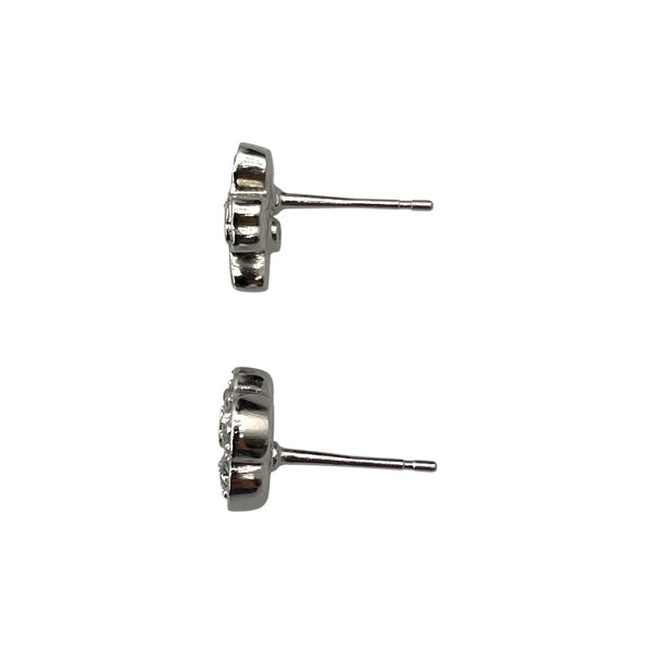 シャネル CHANEL フラワーピアス シルバー メタル アクセサリー