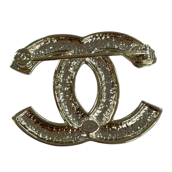 シャネル CHANEL ココマーク ラインストーン ブローチ ゴールド GP/ラインストーン アクセサリー