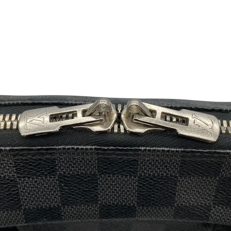 ルイ・ヴィトン LOUIS VUITTON ポルト ドキュマン・ヴォワイヤージュGM N41123 ブラック　シルバー金具 ダミエ・グラフィット メンズ ブリーフケース