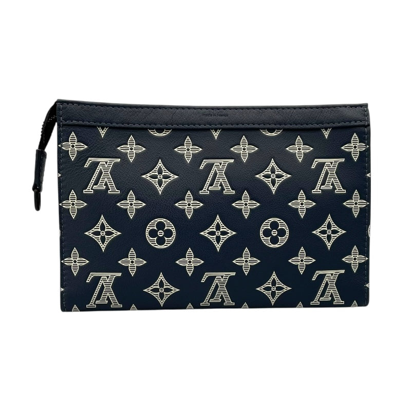 ルイ・ヴィトン LOUIS VUITTON ガストンウェアラブルウォレット M83384 ネイビー モノグラム・シャドウ メンズ ショルダーバッグ