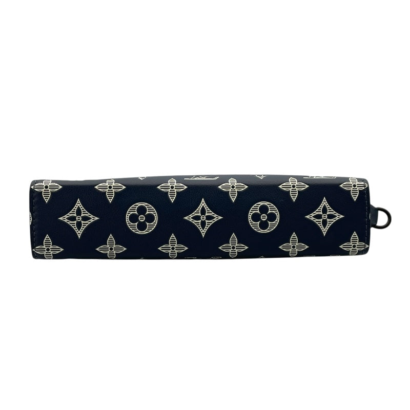 ルイ・ヴィトン LOUIS VUITTON ガストンウェアラブルウォレット M83384 ネイビー モノグラム・シャドウ メンズ ショルダーバッグ