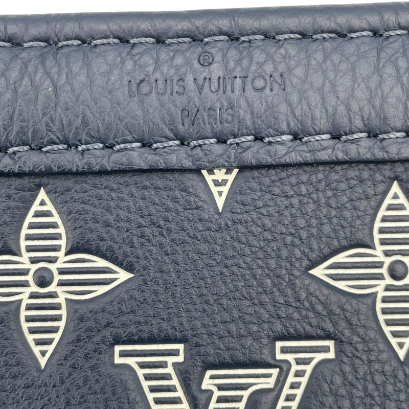ルイ・ヴィトン LOUIS VUITTON ガストンウェアラブルウォレット M83384 ネイビー モノグラム・シャドウ メンズ ショルダーバッグ