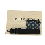 ルイ・ヴィトン LOUIS VUITTON ガストンウェアラブルウォレット M83384 ネイビー モノグラム・シャドウ メンズ ショルダーバッグ