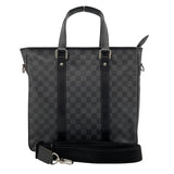 ルイ・ヴィトン LOUIS VUITTON タダオPM N41259 ブラック　シルバー金具 ダミエ・グラフィット メンズ ショルダーバッグ