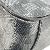 ルイ・ヴィトン LOUIS VUITTON タダオPM N41259 ブラック　シルバー金具 ダミエ・グラフィット メンズ ショルダーバッグ