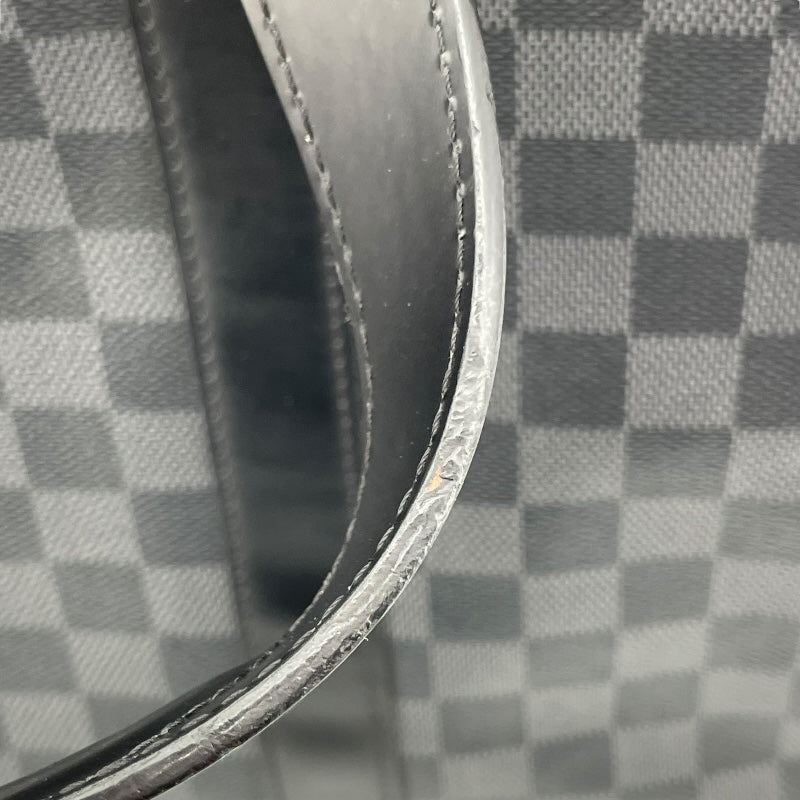 ルイ・ヴィトン LOUIS VUITTON タダオPM N41259 ブラック　シルバー金具 ダミエ・グラフィット メンズ ショルダーバッグ