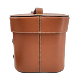 セリーヌ CELINE キュイルトリオンフ BOX ショルダー ブラウン レザー レディース ショルダーバッグ