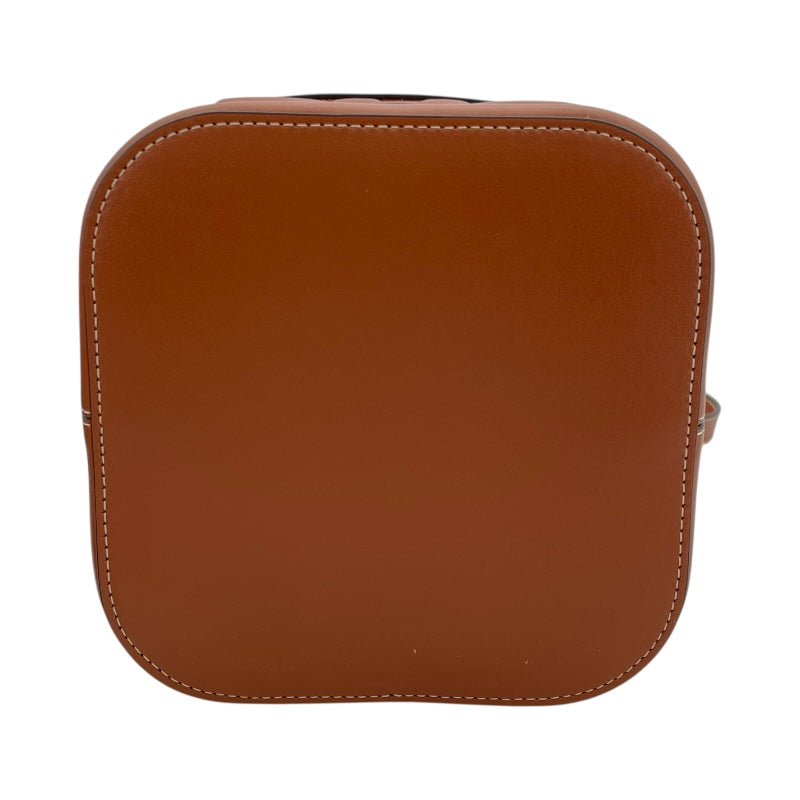 セリーヌ CELINE キュイルトリオンフ BOX ショルダー ブラウン レザー レディース ショルダーバッグ