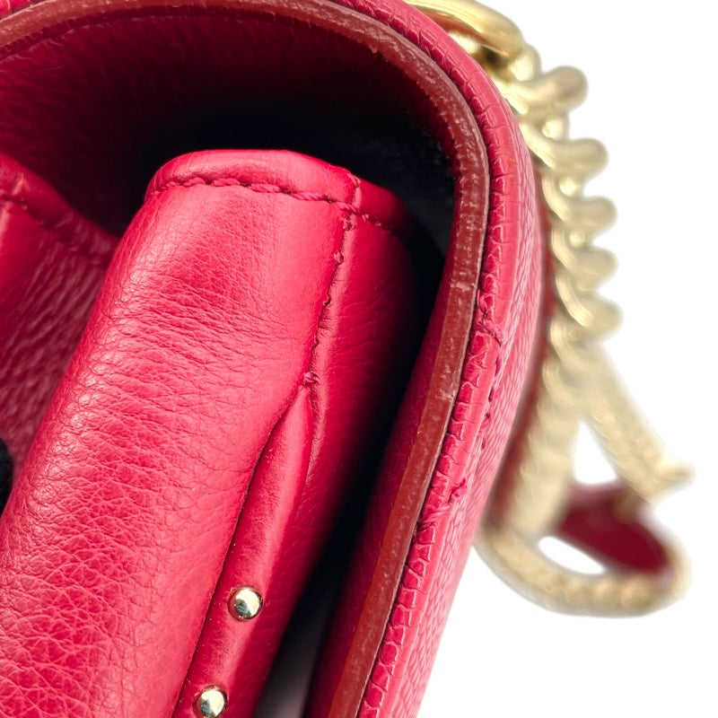 シャネル CHANEL マトラッセ 2WAY チェーンショルダー 24番台 レッド SV金具 キャビアスキン レディース ショルダーバッグ