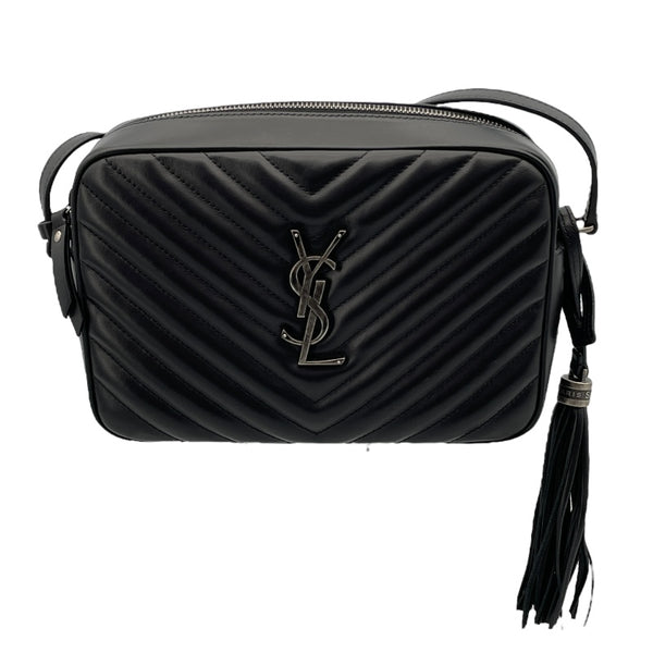 サンローラン SAINT LAURENT ルー カメラバッグ 612544 ブラック レザー レディース ショルダーバッグ