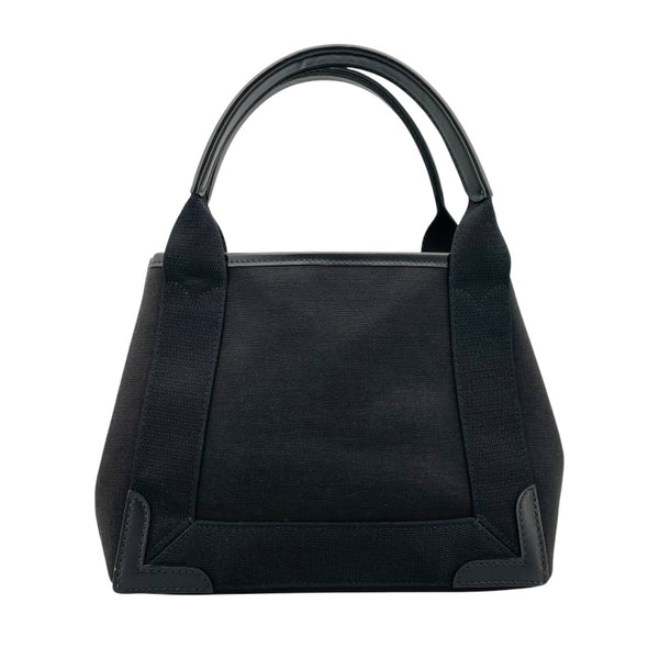 バレンシアガ BALENCIAGA ネイビーカバスXS 390346 ブラック キャンバス レディース ハンドバッグ