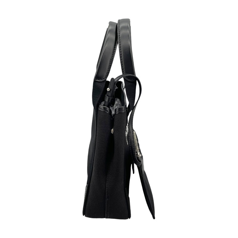 バレンシアガ BALENCIAGA ネイビーカバスXS 390346 ブラック キャンバス レディース ハンドバッグ