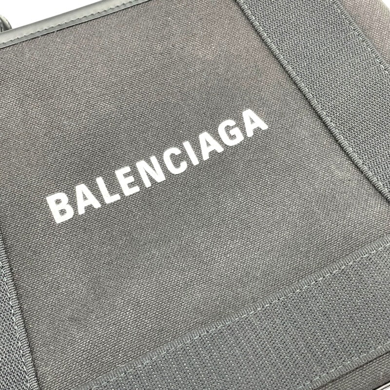 バレンシアガ BALENCIAGA ネイビーカバスXS 390346 ブラック キャンバス レディース ハンドバッグ