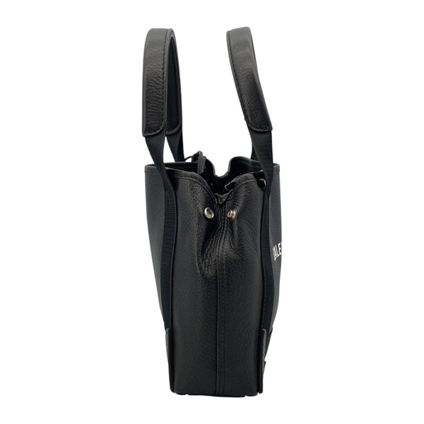 バレンシアガ BALENCIAGA ネイビーカバ スXS 390346 ブラック レザー レディース ショルダーバッグ