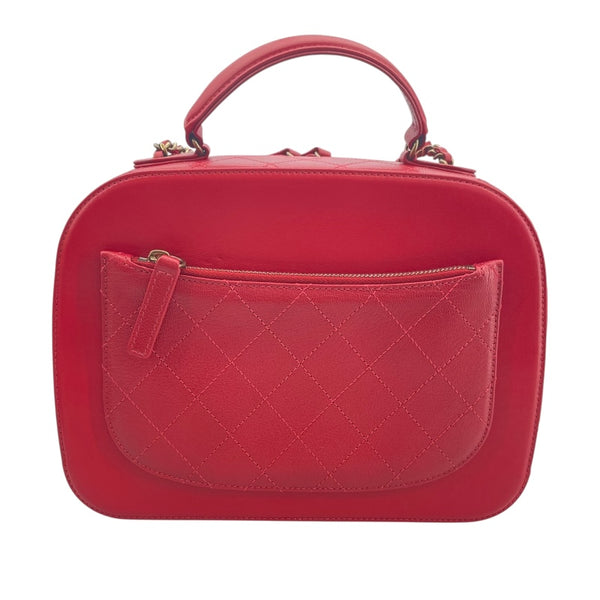 シャネル CHANEL ココマーク2WAY チェーンショルダー A93463 23番台 レッド GD金具 カーフ レディース ショルダーバッグ