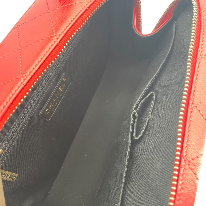 シャネル CHANEL ココマーク2WAY チェーンショルダー A93463 23番台 レッド GD金具 カーフ レディース ショルダーバッグ