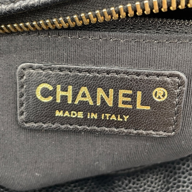 シャネル CHANEL PTT チェーントート A18004 11番台 ブラック GD金具 キャビアスキン レディース トートバッグ