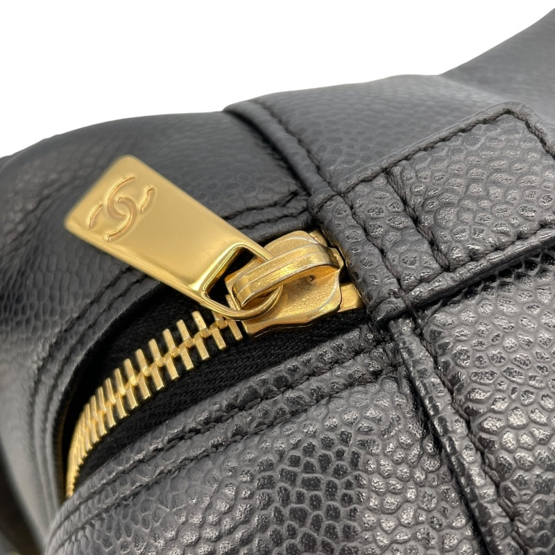 シャネル CHANEL PTT チェーントート A18004 11番台 ブラック GD金具 キャビアスキン レディース トートバッグ